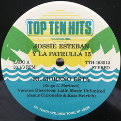 Jossie Esteban Y La Patrulla 15 El Moreno Esta Vinyl 12" USED