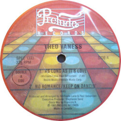 Theo Vaness As Long As It's Love / No Romance/Keep On Dancin' / Nobody But You / I'm A Bad Bad Boy Vinyl 12" USED