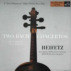 Jascha Heifetz / Los Angeles Philharmonic Orchestra Two Bach Concertos In A Minor In E Major Vinyl LP USED