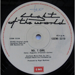Light Of The World No. 1 Girl Vinyl 12" USED