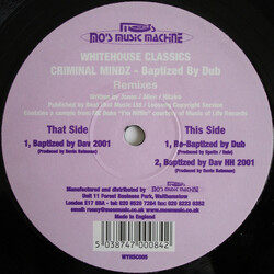 The Criminal Minds Whitehouse Classics - Volume 5 Vinyl 12" USED