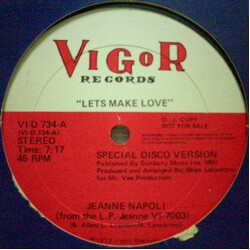 Jeanne Napoli Lets Make Love Vinyl 12" USED