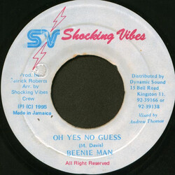 Beenie Man Oh Yes No Guess Vinyl 7" USED