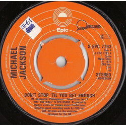 Michael Jackson Don't Stop 'Til You Get Enough Vinyl 7" USED