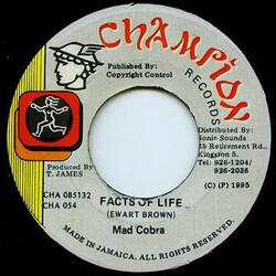 Mad Cobra Facts Of Life Vinyl 7" USED