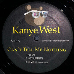 Kanye West Can't Tell Me Nothing Vinyl 12" USED