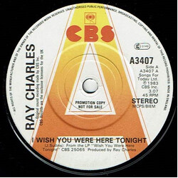 Ray Charles I Wish You Were Here Tonight Vinyl 7" USED