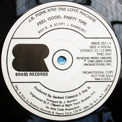 J.R. Funk & The Love Machine Feel Good, Party Time Vinyl 12" USED