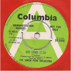 The Simon Park Orchestra Eye Level Vinyl 7" USED