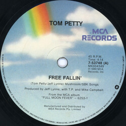 Tom Petty Free Fallin' Vinyl 7" USED