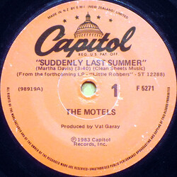 The Motels Suddenly Last Summer Vinyl 7" USED
