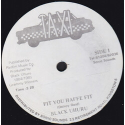 Black Uhuru Fit You Haffe Fit Vinyl 12" USED