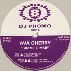 Ava Cherry Gimme Gimme USED VINYL 12INCH 33 S RPM PROMO