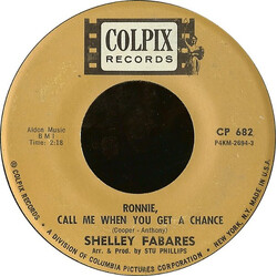Shelley Fabares Ronnie, Call Me When You Get A Chance Vinyl 7" USED