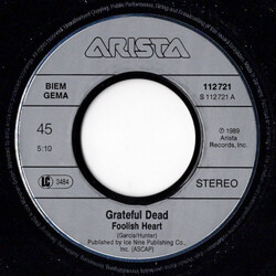 The Grateful Dead Foolish Heart / We Can Run Vinyl 7" USED