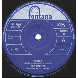 The Merseys Sorrow Vinyl 7" USED