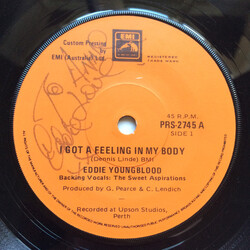Eddie Youngblood (2) I Got A Feeling In My Body Vinyl 7" USED