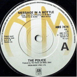 The Police Message In A Bottle Vinyl 7" USED