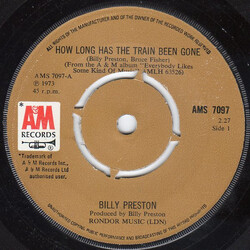 Billy Preston How Long Has The Train Been Gone Vinyl 7" USED