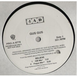 GusGus Believe Vinyl 12" USED