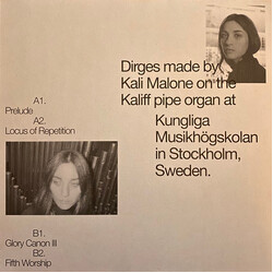 Kali Malone Organ Dirges 2016-2017 Vinyl 12" USED