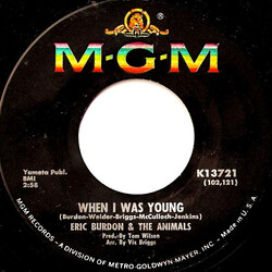 Eric Burdon & The Animals When I Was Young Vinyl 7" USED