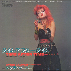 Cyndi Lauper タイム・アフター・タイム（過ぎ去りし想い） = Time After Time Vinyl 7" USED