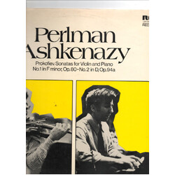 Itzhak Perlman / Vladimir Ashkenazy / Sergei Prokofiev Sonatas For Violin And Piano (No. 1, Op. 80 • No. 2, Op. 94a) Vinyl LP USED