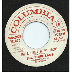 The Four Lads / Frank De Vol And His Orchestra Got A Locket In My Pocket Vinyl 7" USED