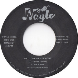 Lynn White Get Your Lie Straight Vinyl 7" USED