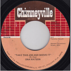 Ona Watson Take This Job And Shove It Vinyl 7" USED