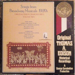 Various Songs From Broadway Musicals 1920's (Original Edison Diamond Discs Volume Two) Vinyl LP USED