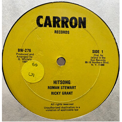 Roman Stewart / Ricky Grant Hitsong / Sugar And Spice Vinyl 12" USED