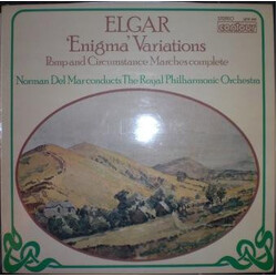 Sir Edward Elgar / Norman Del Mar / The Royal Philharmonic Orchestra 'Enigma' Variations / Pomp And Circumstance Marches Complete Vinyl LP USED