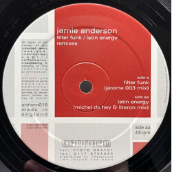 Jamie Anderson Filter Funk / Latin Energy (Remixes) Vinyl 12" USED