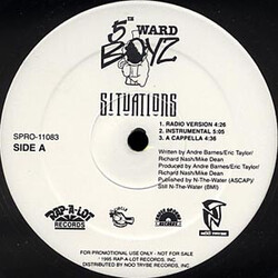 5th Ward Boyz Situations / Swing Wide Vinyl 12" USED