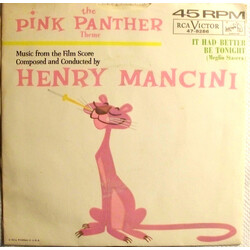 Henry Mancini And His Orchestra The Pink Panther Theme Vinyl 7" USED