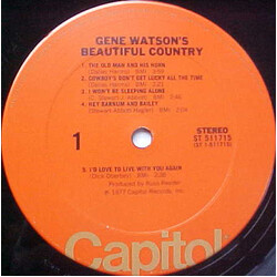 Gene Watson Gene Watson's Beautiful Country Vinyl LP USED