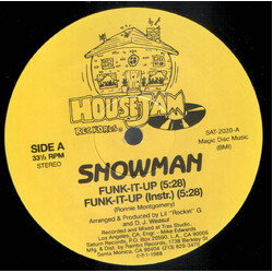 Snowman (3) Funk-It-Up USED VINYL 12INCH 33 S RPM STEREO