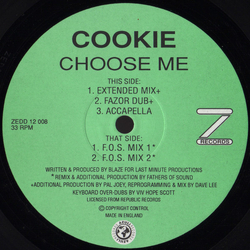 Cookie Choose Me Vinyl 12" USED