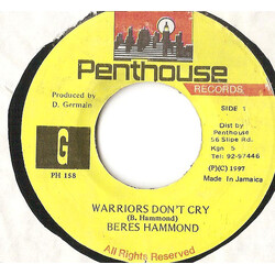 Beres Hammond Warriors Don't Cry Vinyl 7" USED