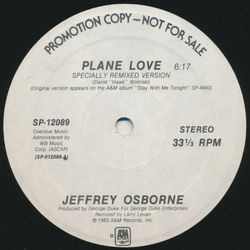 Jeffrey Osborne Plane Love Vinyl 12" USED