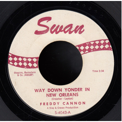 Freddy Cannon Way Down Yonder In New Orleans Vinyl 7" USED