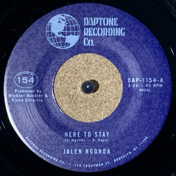 Jalen N'Gonda Here To Stay / If You Don't Want My Love Vinyl 7" USED