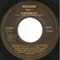 Arcadia (3) Election Day Vinyl 7" USED