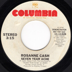Rosanne Cash Seven Year Ache Vinyl 7" USED