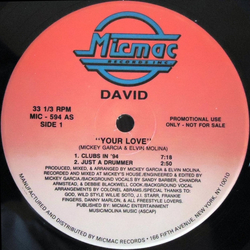 David Torres Your Love Vinyl 12" USED