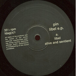 Pin (2) Libel E.P. Vinyl 12" USED