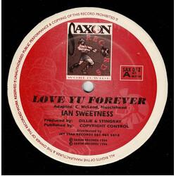 Ian Sweetness Love Yu Forever USED VINYL 12INCH 45 RPM REPRESS