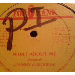 Johnny Osbourne What About Me USED VINYL 12INCH 45 RPM